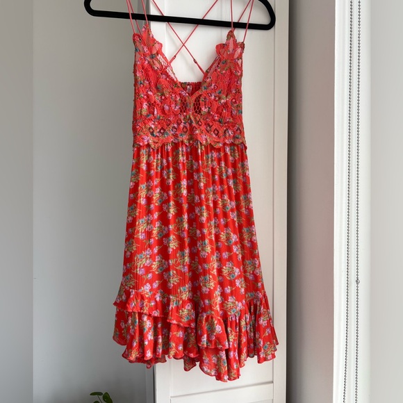 Free People Dresses & Skirts - Free People Adella Lace Slip Dress